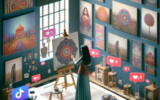 Bukan Galeri, Tapi TikTok: Ini Cara Baru Seniman Menjual Karya