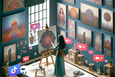 Bukan Galeri, Tapi TikTok: Ini Cara Baru Seniman Menjual Karya